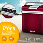 Koelbox Elektrisch – 12V en 230 volt - Coolbox - Frigobox - 24L – Rood